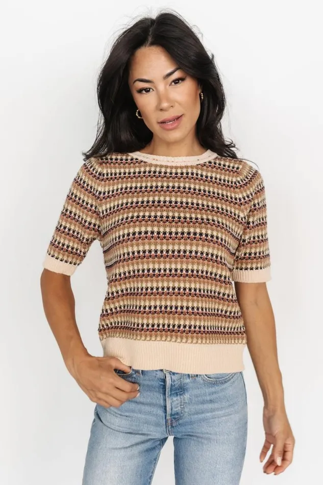 Women Scout Knit Sweater Top Multi Baltic Born Blouses and Shirts