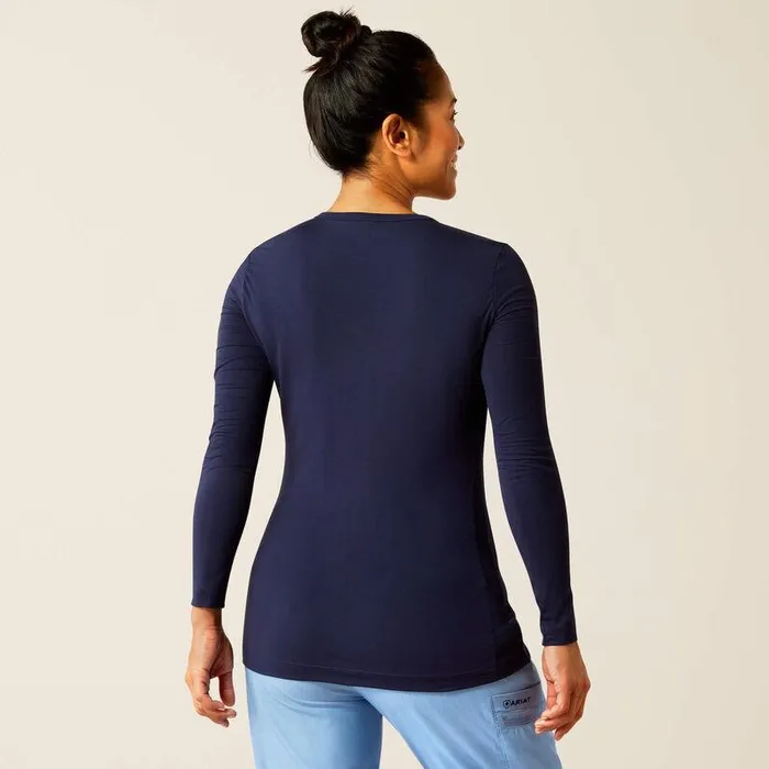 Women Scrubs Ariat Soft Touch Underscrub Baselayer Navy