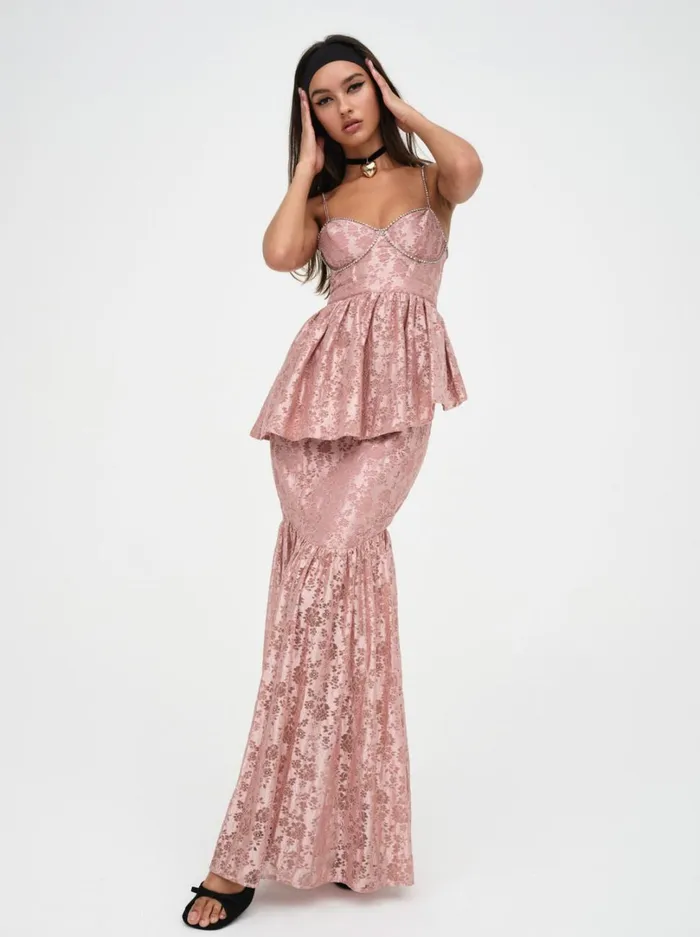 Women Shai Maxi Dress Pink For Love and Lemons Dresses