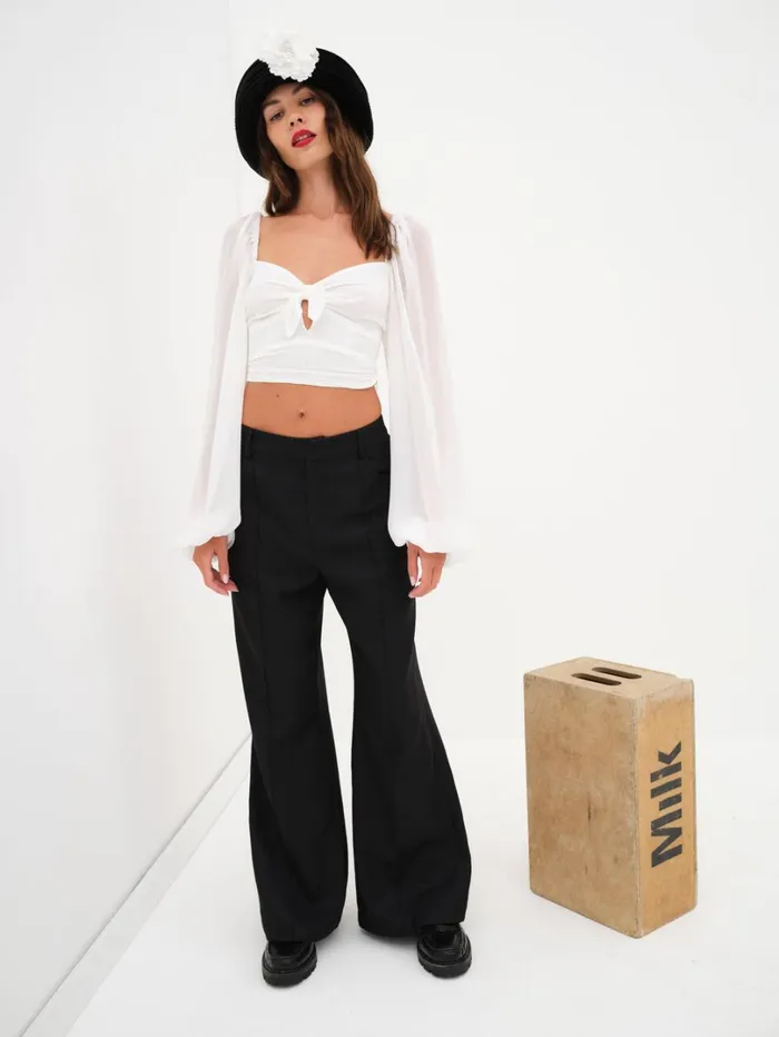 Women Shannon Pant Black For Love and Lemons Bottoms