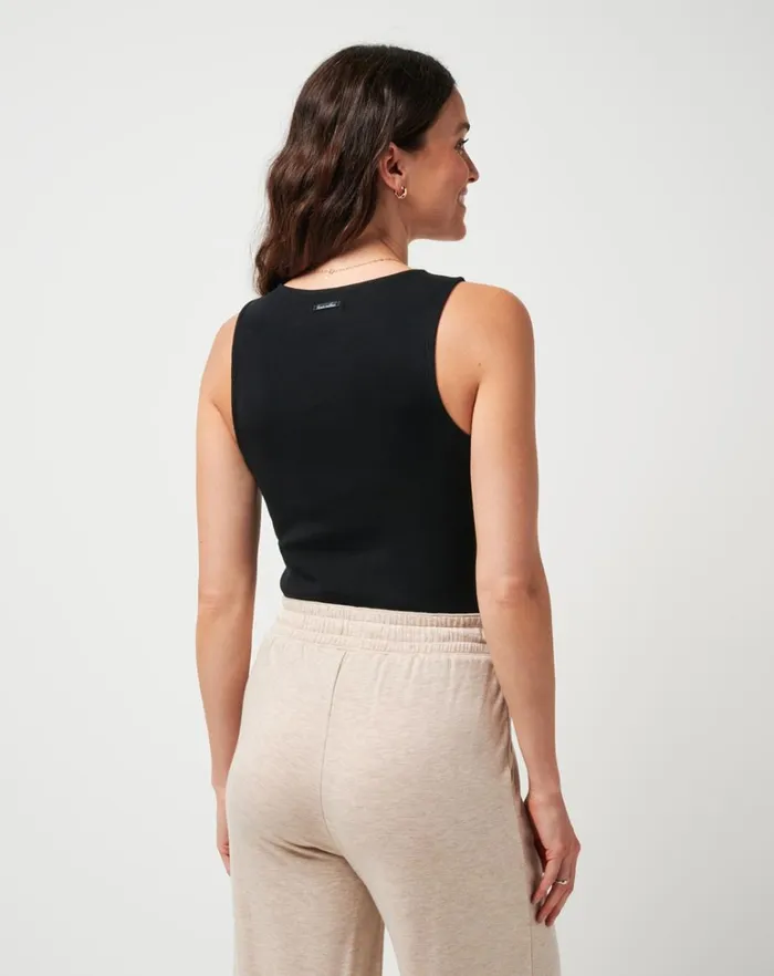 Women Shirts and Tops TravisMathew CLOUD RIB SUNSHINE TANK Black