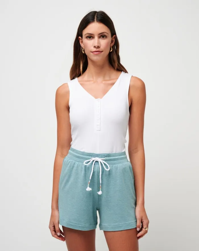 Women Shirts and Tops TravisMathew RAY OF SUNSHINE CLOUD RIB TANK White