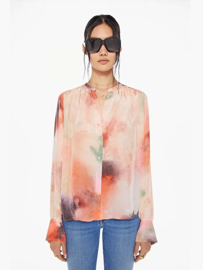Women Shirts Mother Denim Celia Shirt Wild Rose