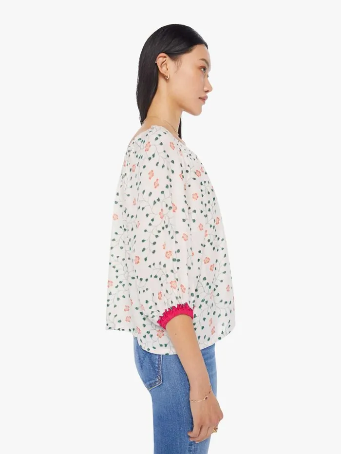 Women Shirts Mother Denim Ella Top Pinwheel Cotton