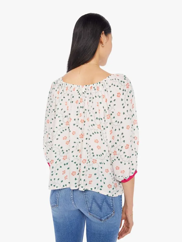 Women Shirts Mother Denim Ella Top Pinwheel Cotton