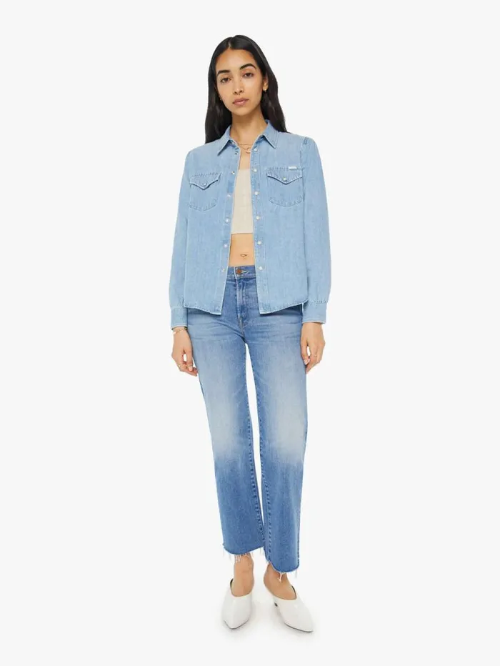 Women Shirts Mother Denim The Gathered All My Exes Brown lightpastel