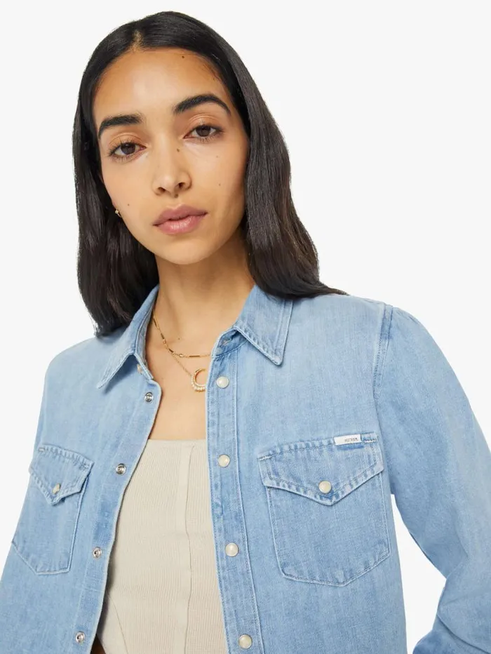Women Shirts Mother Denim The Gathered All My Exes Brown lightpastel
