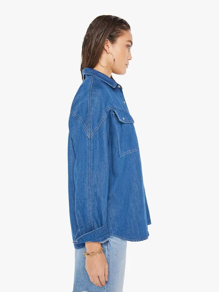 Women Shirts Mother Denim The Jam Beige overflow