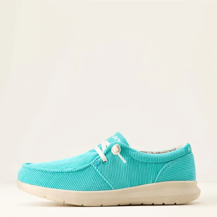 Women Shoes and Sneakers Ariat Hilo Shoe Turquoise Corduroy