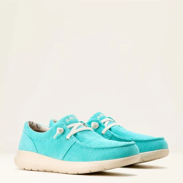 Women Shoes and Sneakers Ariat Hilo Shoe Turquoise Corduroy