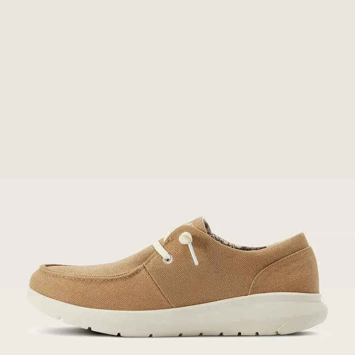 Women Shoes and Sneakers Ariat Hilo Washed Tan Canvas