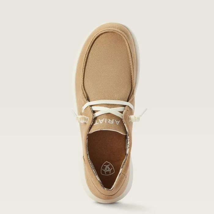 Women Shoes and Sneakers Ariat Hilo Washed Tan Canvas