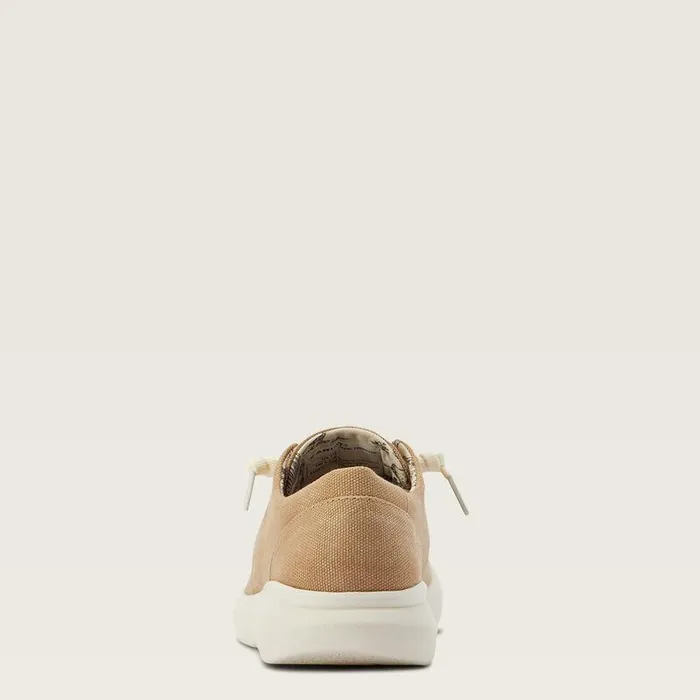 Women Shoes and Sneakers Ariat Hilo Washed Tan Canvas