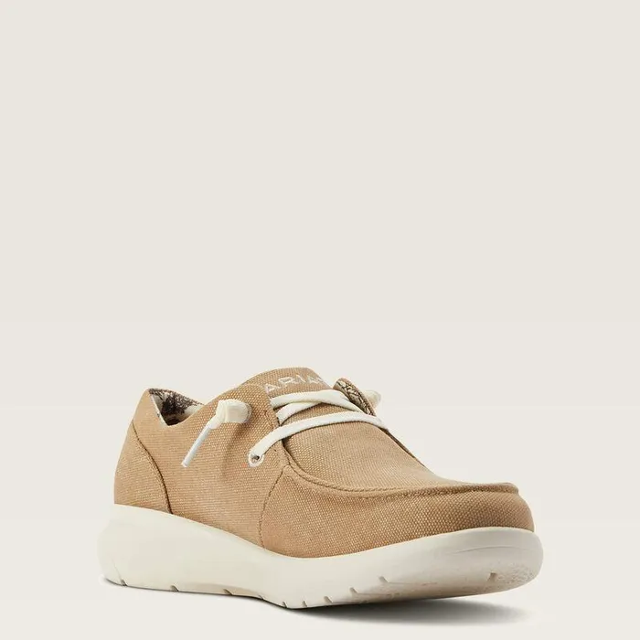 Women Shoes and Sneakers Ariat Hilo Washed Tan Canvas