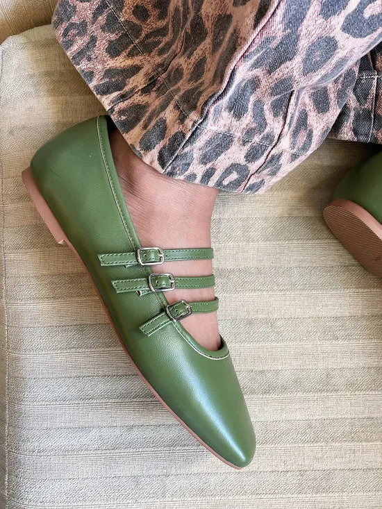 Women Shoes Lisa Says Gah Nova Flat Olive