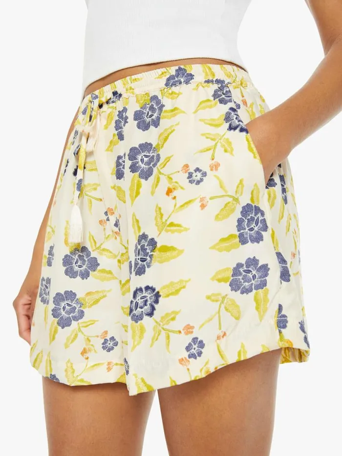 Women Shorts Mother Denim Jasper Shorts Prairie Indigo