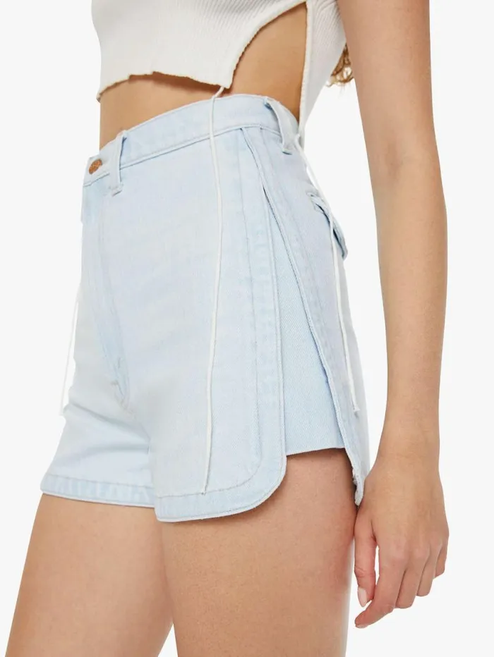 Women Shorts Mother Denim SNACKS The Piece Of Cake Short Blue