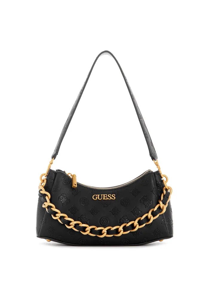 Women Shoulder Bag GUESS Black Logo Geva Shoulder Bag