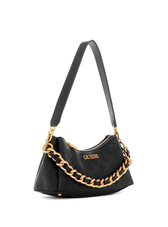 Women Shoulder Bag GUESS Black Logo Geva Shoulder Bag