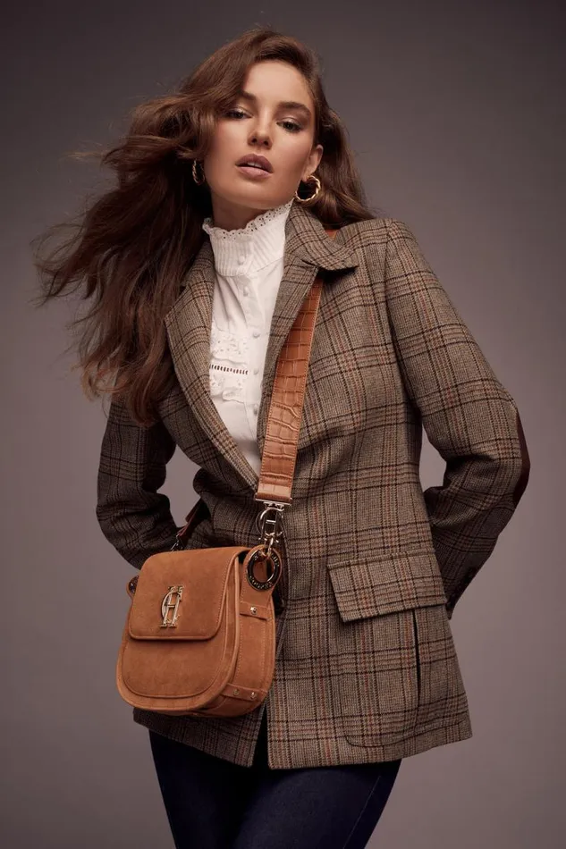 Women Single Breasted Field Blazer Bourbon Tweed Holland Cooper Tailoring