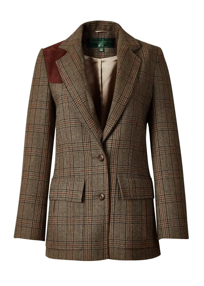 Women Single Breasted Field Blazer Bourbon Tweed Holland Cooper Tailoring