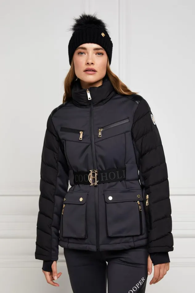 Women Ski Jacket Black Holland Cooper Ski Jackets
