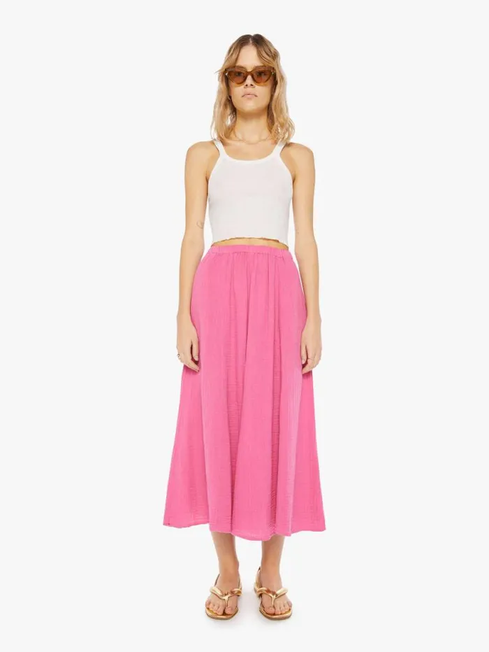 Women Skirts and Dresses Mother Denim Deon Skirt Rose Lake