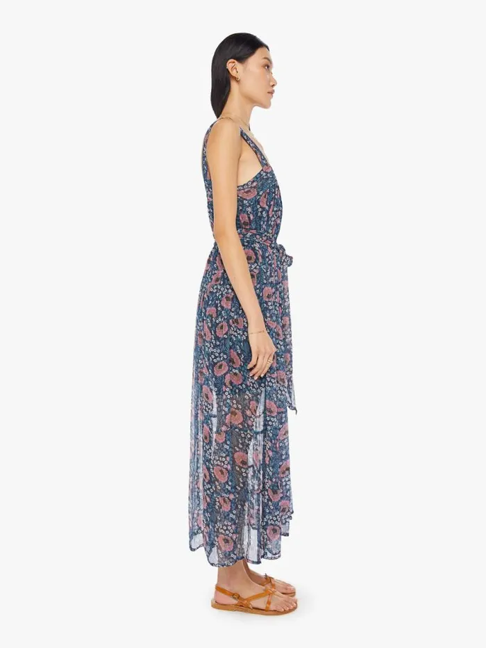 Women Skirts and Dresses Mother Denim Jasmine Dress Vintage Flowers Indigo