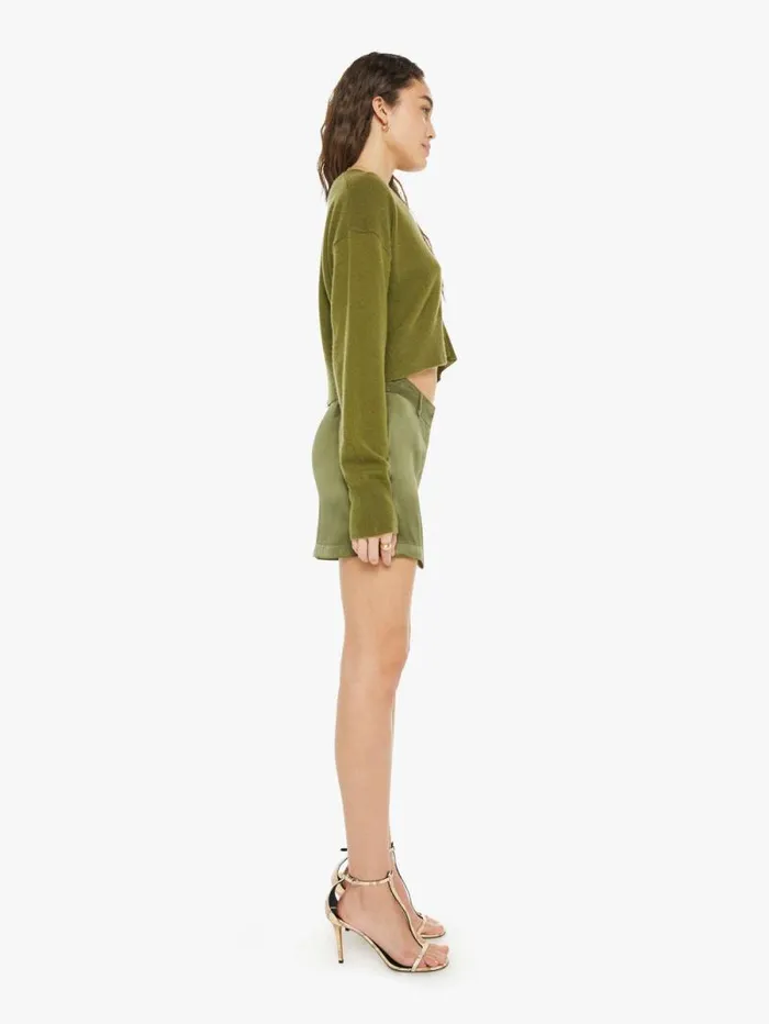 Women Skirts and Dresses Mother Denim Mora Mini Trouser Skirt Olive