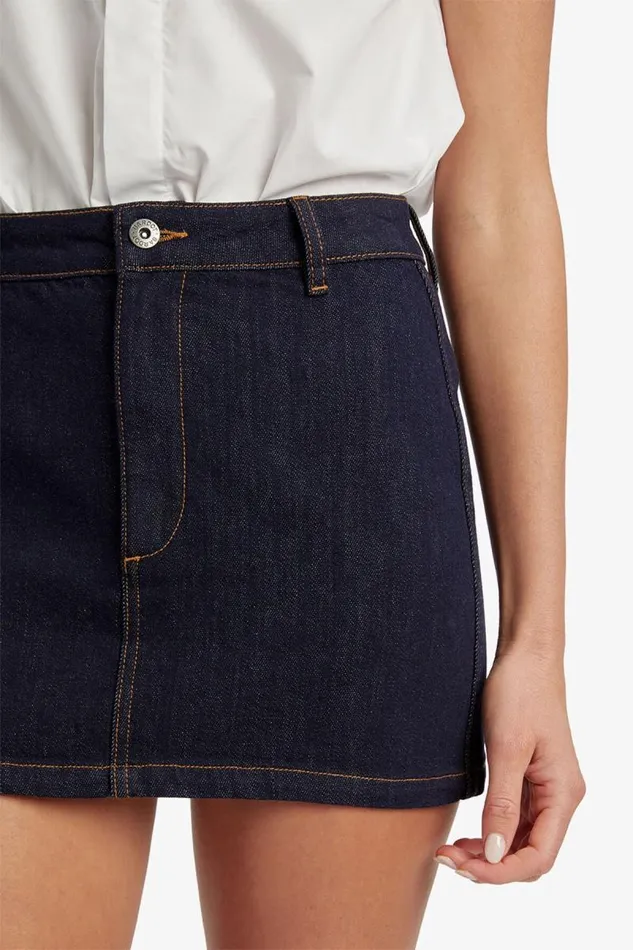 Women Skirts Bardot Maika Denim Mini Skirt In Dark Dark
