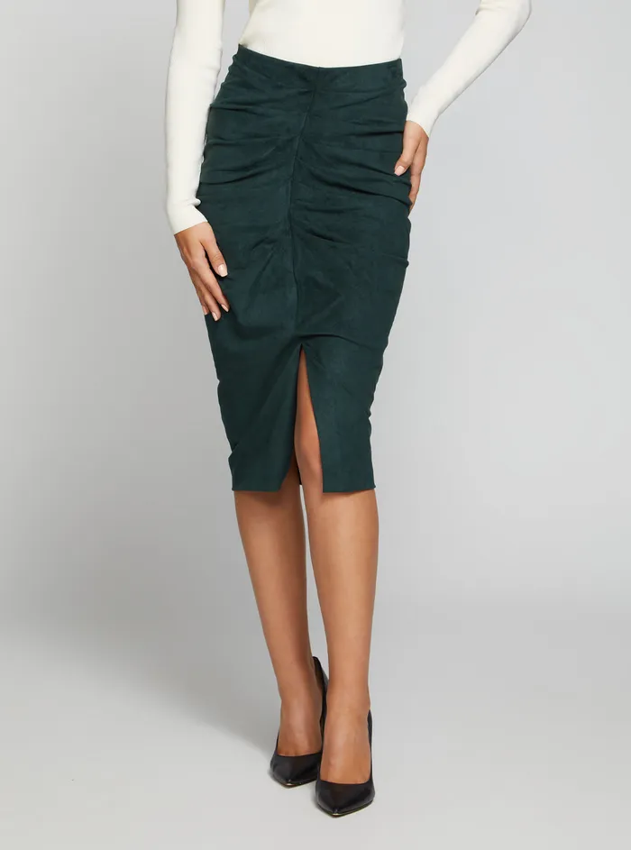 Women Skirts GUESS Marciano Green Hudson Midi Pencil Skirt