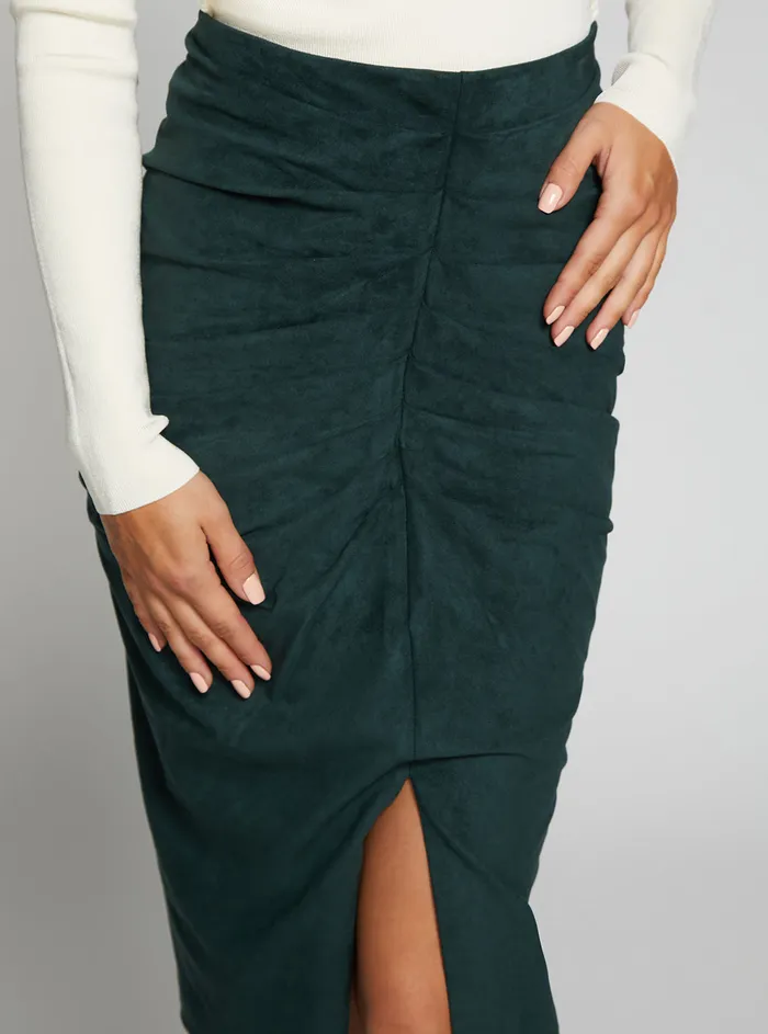 Women Skirts GUESS Marciano Green Hudson Midi Pencil Skirt Women Skirts GUESS Marciano Green Hudson Midi Pencil Skirt