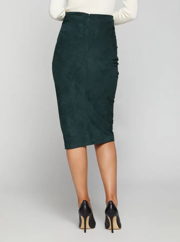 Women Skirts GUESS Marciano Green Hudson Midi Pencil Skirt Women Skirts GUESS Marciano Green Hudson Midi Pencil Skirt
