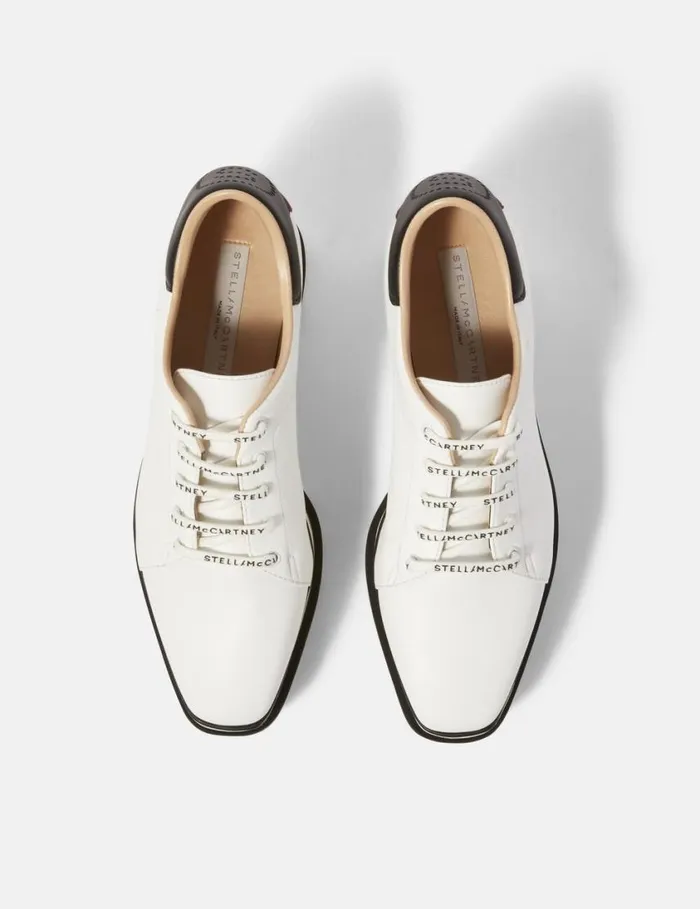 Women SneakElyse Platform Shoes White Stella McCartney Wedges