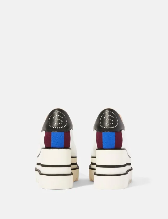 Women SneakElyse Platform Shoes White Stella McCartney Wedges