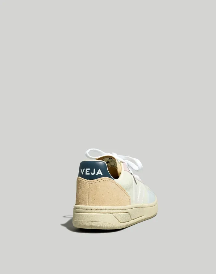 Women Sneakers Madewell Veja Suede V10 Sneakers In Blue Jade White Multico