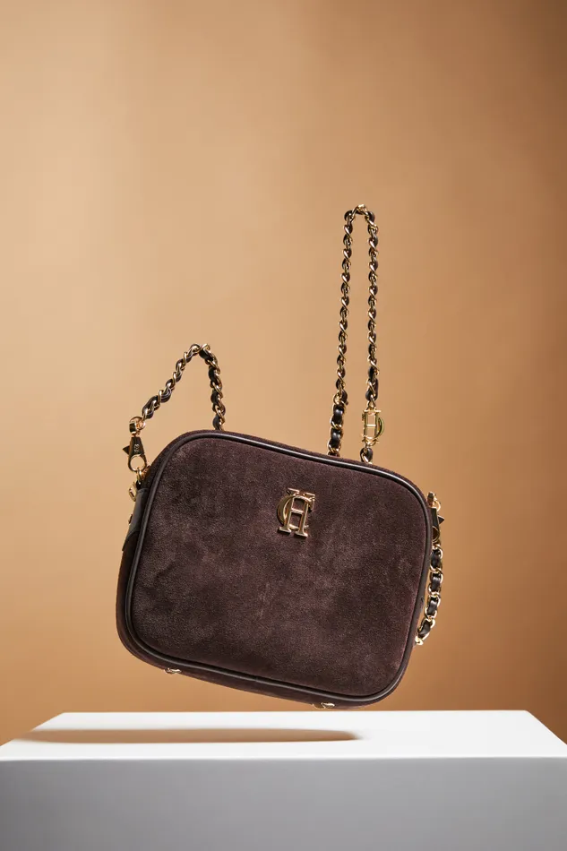 Women Soho Camera Bag Chocolate Suede Holland Cooper Bags Women Soho Camera Bag Chocolate Suede Holland Cooper Bags