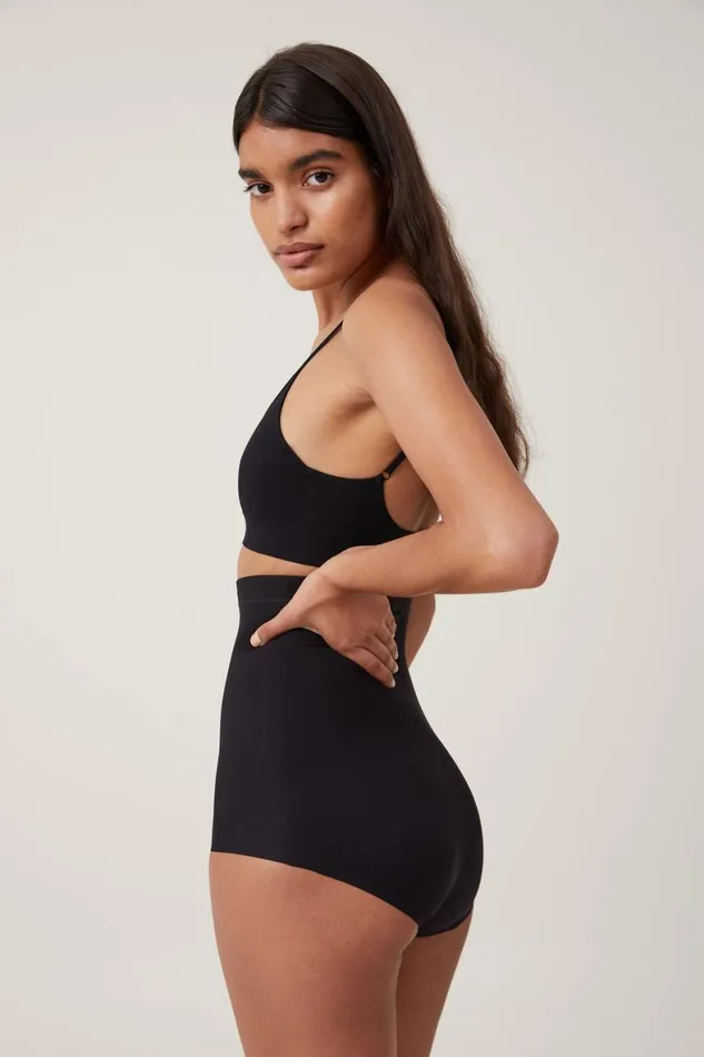 Women Solutions Cotton On Shapewear High Waist Bikini Brief Black