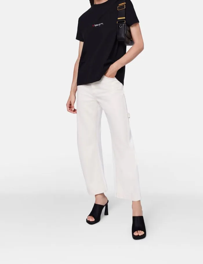 Women Stella Iconics Love Logo TShirt Black Stella McCartney Sweatshirts And TShirts Women Stella Iconics Love Logo TShirt Black Stella McCartney Sweatshirts And TShirts