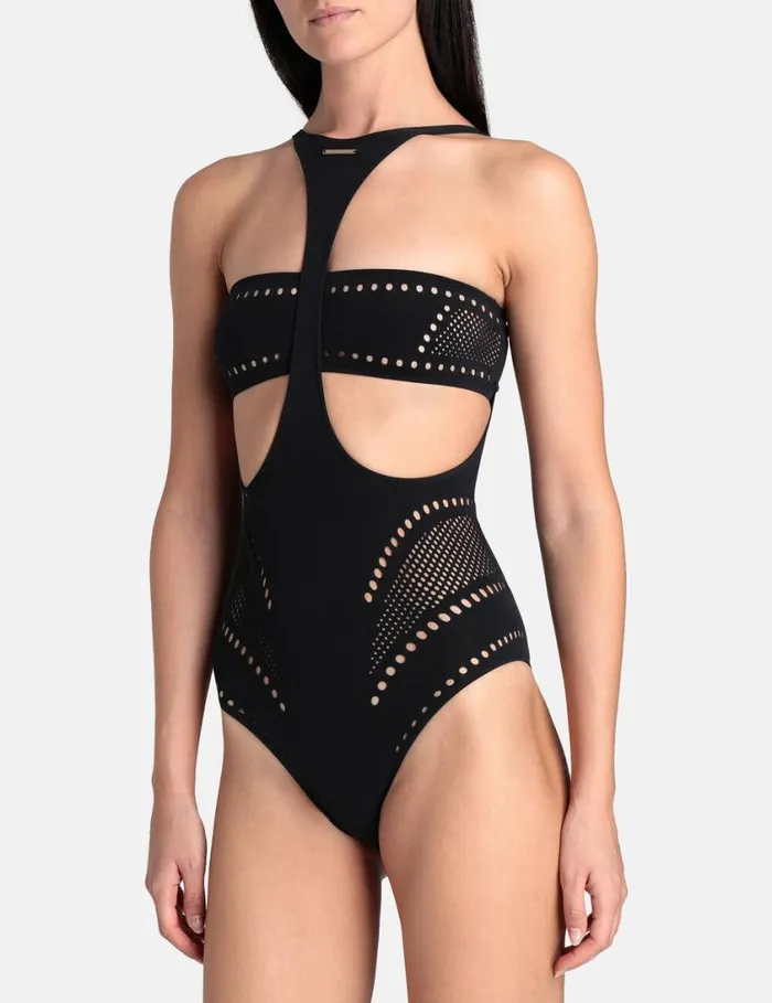 Women Stellawear Graphic Bodysuit Black Stella McCartney Swimwear Women Stellawear Graphic Bodysuit Black Stella McCartney Swimwear