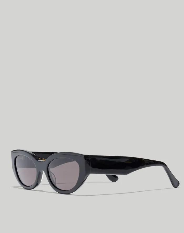 Women Sunglasses Madewell Demmera Sunglasses Black Coal