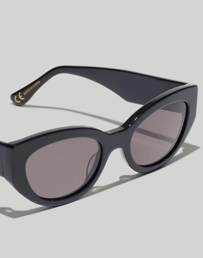 Women Sunglasses Madewell Demmera Sunglasses Black Coal