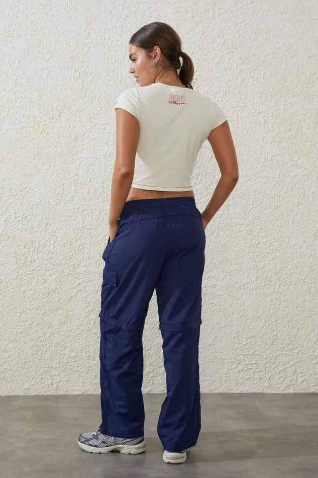 Women Sweats and Hoodies Cotton On Woven Zip Off Cargo Pant Quiet Sky