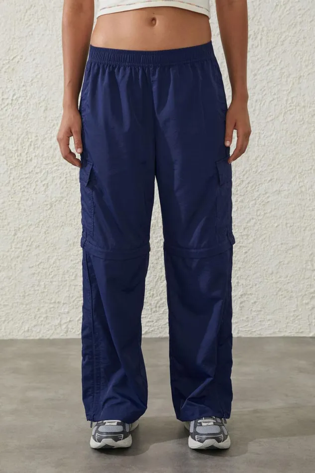 Women Sweats and Hoodies Cotton On Woven Zip Off Cargo Pant Quiet Sky