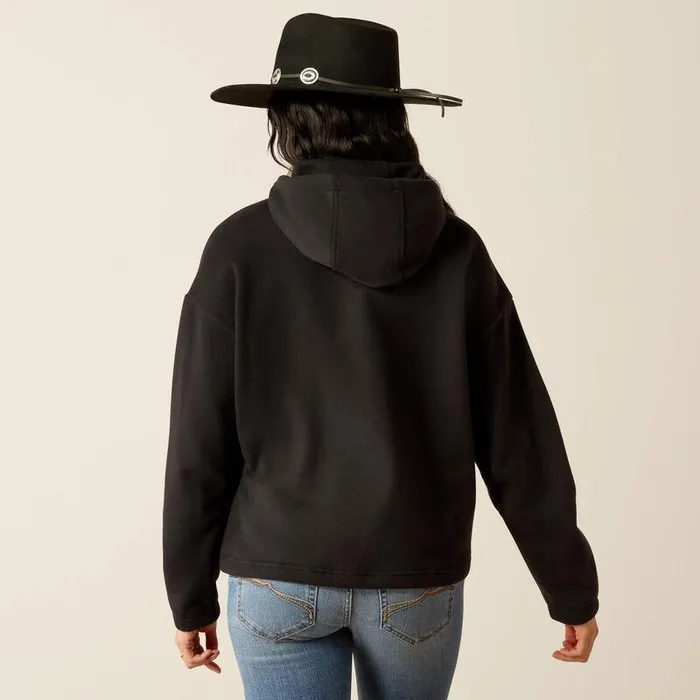 Women Sweatshirts and Hoodies Ariat Essential Hoodie Blackleopard Women Sweatshirts and Hoodies Ariat Essential Hoodie Blackleopard