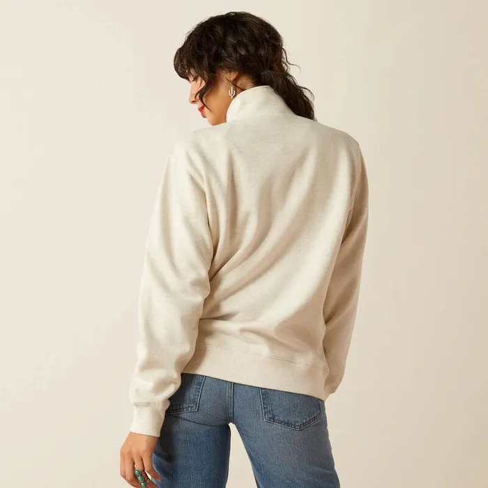 Women Sweatshirts and Hoodies Ariat June 12 Zip Sweatshirt Oatmeal Heather Women Sweatshirts and Hoodies Ariat June 12 Zip Sweatshirt Oatmeal Heather