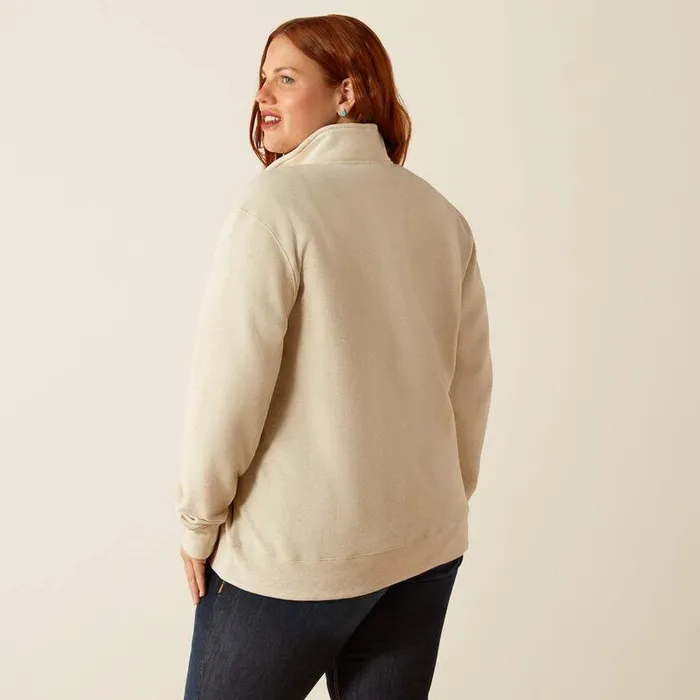 Women Sweatshirts and Hoodies Ariat June 12 Zip Sweatshirt Oatmeal Heather Women Sweatshirts and Hoodies Ariat June 12 Zip Sweatshirt Oatmeal Heather