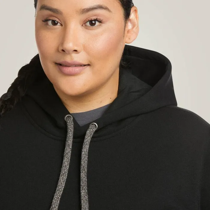 Women Sweatshirts and Hoodies Ariat Rebar Graphic Hoodie Blackandpurple