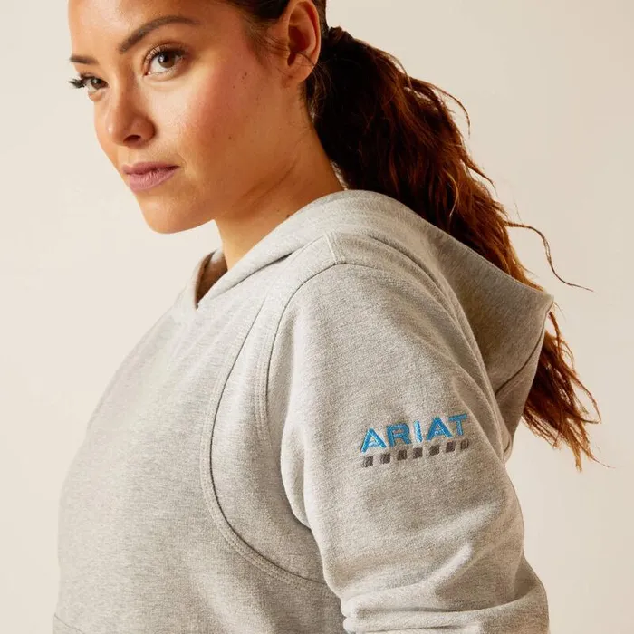 Women Sweatshirts and Hoodies Ariat Rebar Lightweight Cropped Hoodie Heather Grey Women Sweatshirts and Hoodies Ariat Rebar Lightweight Cropped Hoodie Heather Grey