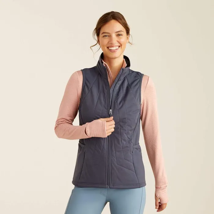 Women Sweatshirts and Hoodies Ariat Venture Full Zip Vest Ombre Blue